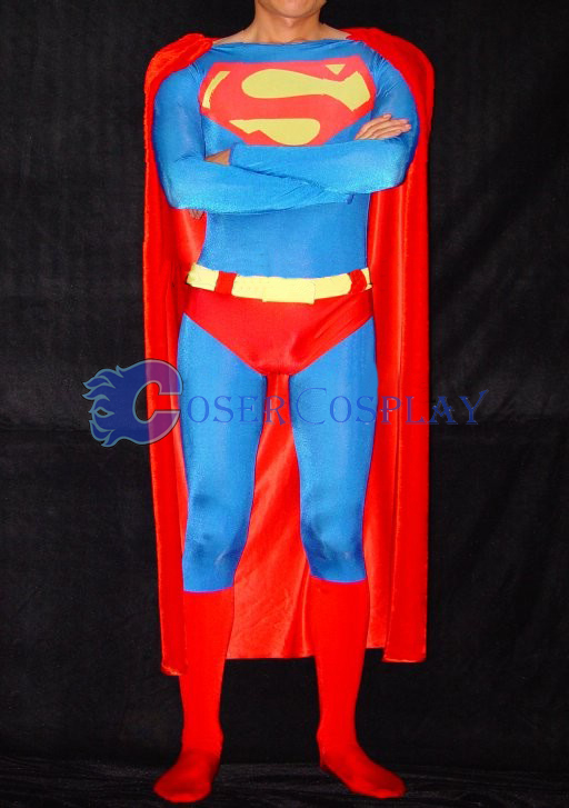 Superman Cosplay Costume Spandex Halloween
